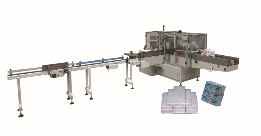 Full automatic Facial tissue plastic bags packing machine