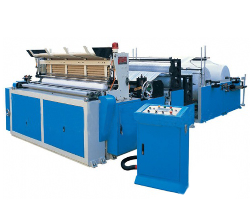 full automatic toilet paper rewinding and embossing machine