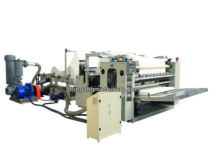high speed 10 lines facial tissue paper V fold machine