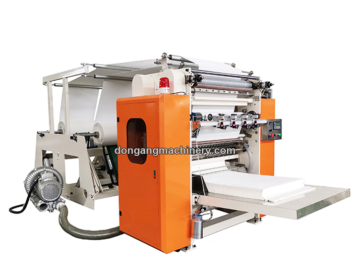 2,3,4 lines facial tissue paper V fold machine embossing