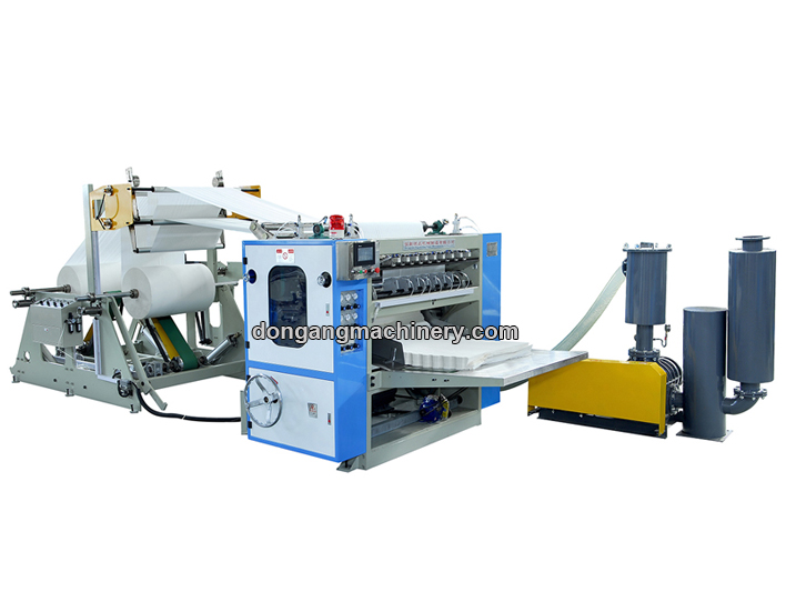 5,6,7 lines facial tissue paper V fold machine embossing