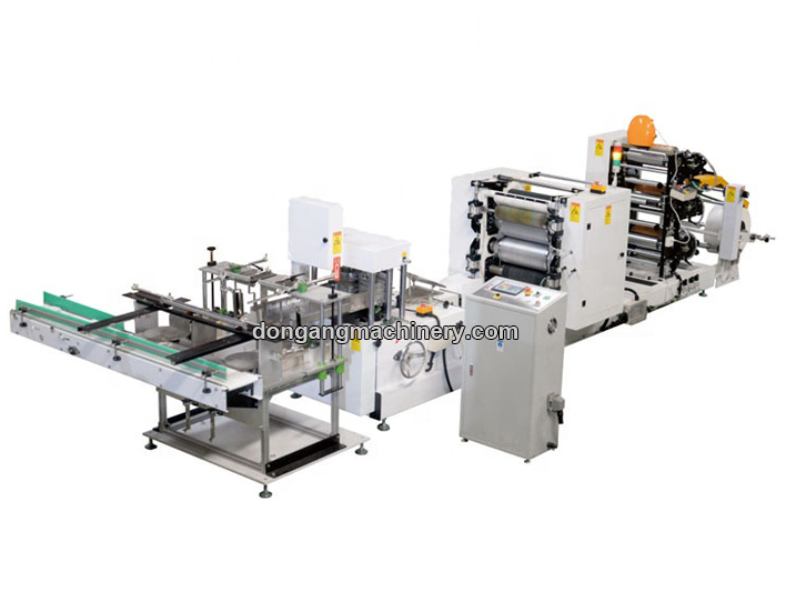 High speed napkin paper 1/4 folding machine two color printing