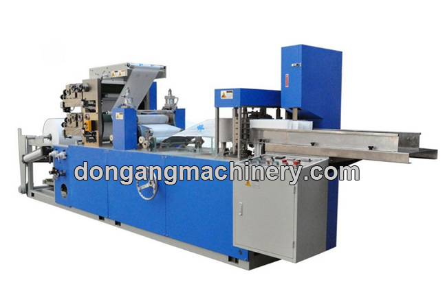 napkin paper folding machine with embossing and color print